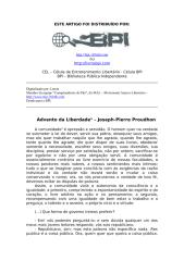 Advento da Liberdade - Proudhon - BPI.doc