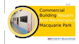 Commercial Building Repairs And Maintenance Macquarie Park.pptx