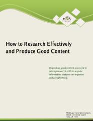 How to Research Effectively and Produce Good Content.pdf