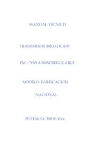 MANUAL TÉCNICO TRANSMISOR fm 300w.pdf