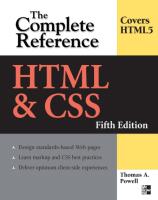 HTML & CSS The Complete Reference.pdf