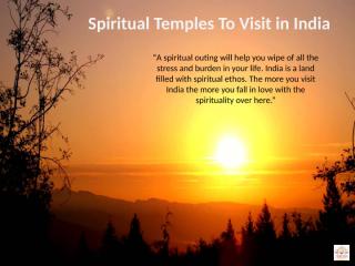 Spiritual Temples to Visit in India.pptx